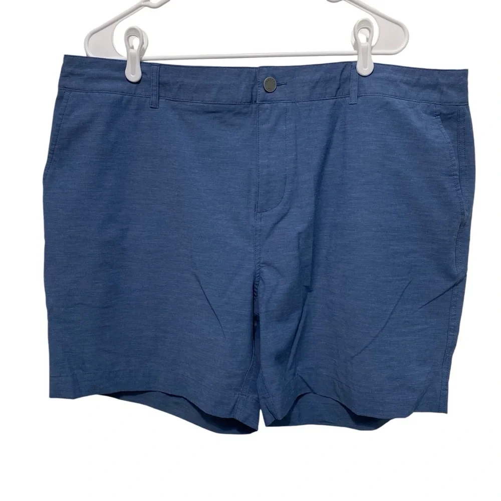 Faherty Mens All Day Shorts Blue Size 42 Drawstring 7